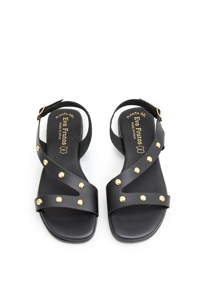 Sandalia Astra de Piel para Mujer - Negro