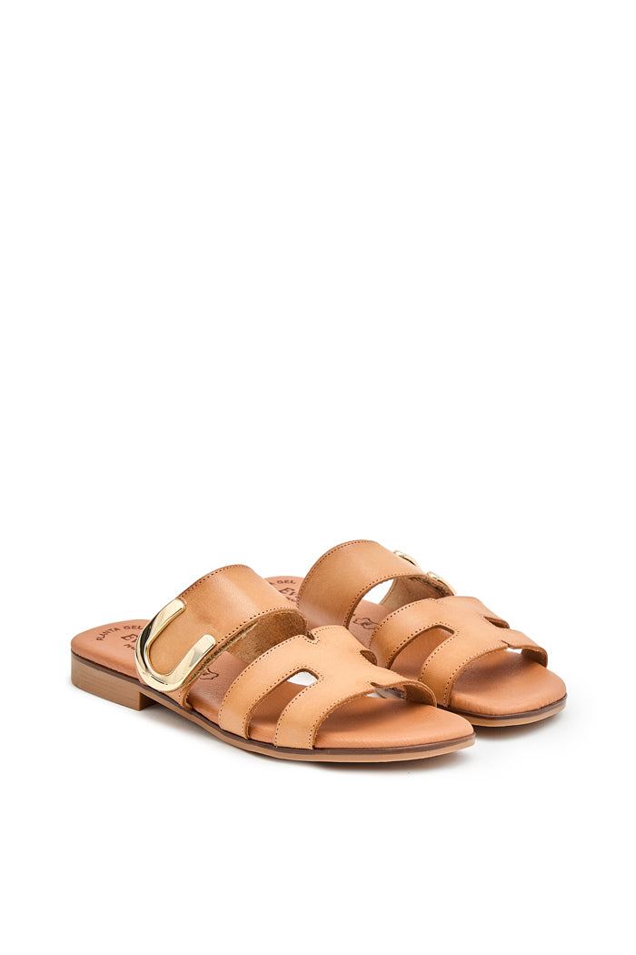 Sandalia Sofía de Piel para Mujer - Trigal